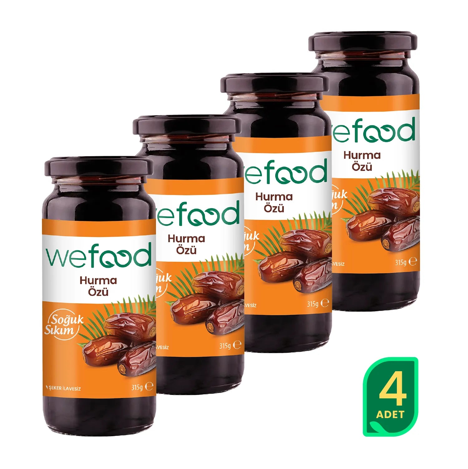 Wefood Hurma Özü 315 gr (Soğuk Sıkım) 4'lü